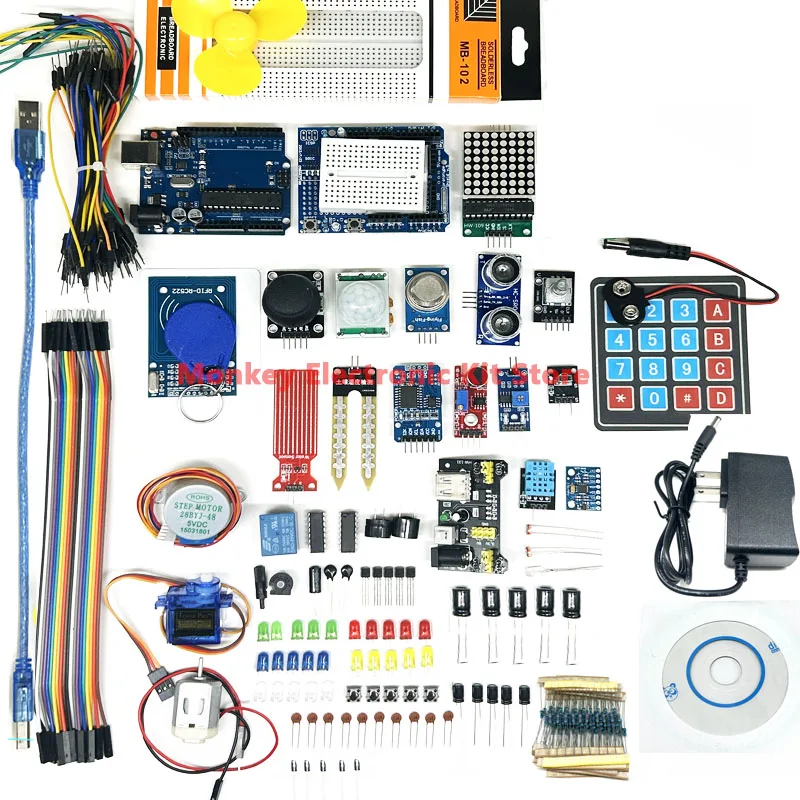 Full Version Starter Learning Kit for Arduino Programming Project DIY Electronics Laboratory Smart Beginner Kit for R3 IDE iot development kit diy electronic kit
