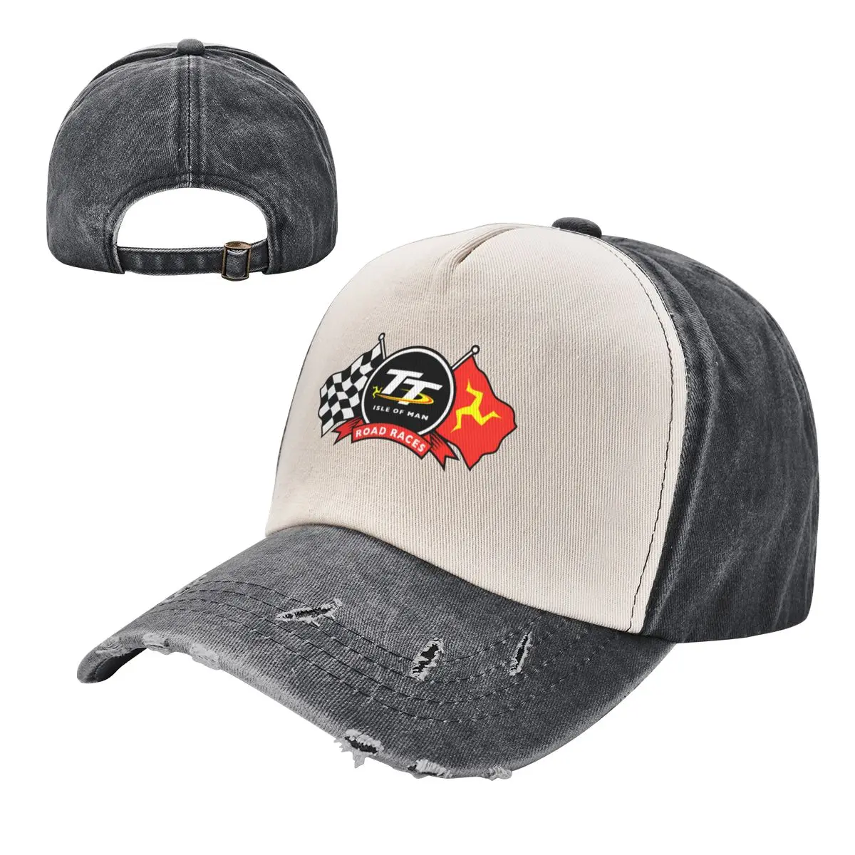 

Unisex Fashion TT Races Washed Baseball Caps