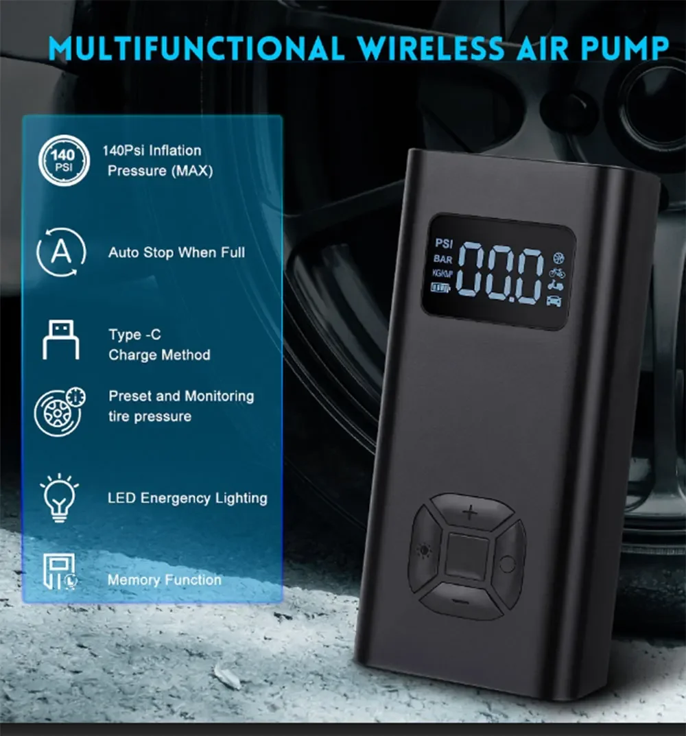 Pompe électrique portable Xiaomi Mini Portable Air Pump 2 (Via
