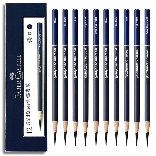 5/10PCS Faber Castell Goldfaber Charcoal Graphite Sketch Set Pencils for Drawing Sketches Shading Artists Art Supplies 1