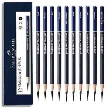 5/10PCS Faber Castell Goldfaber Carbone Grafite Set di schizzi Matite per disegnare Schizzi Ombreggiatura Artista Rifornimenti d'arte 1