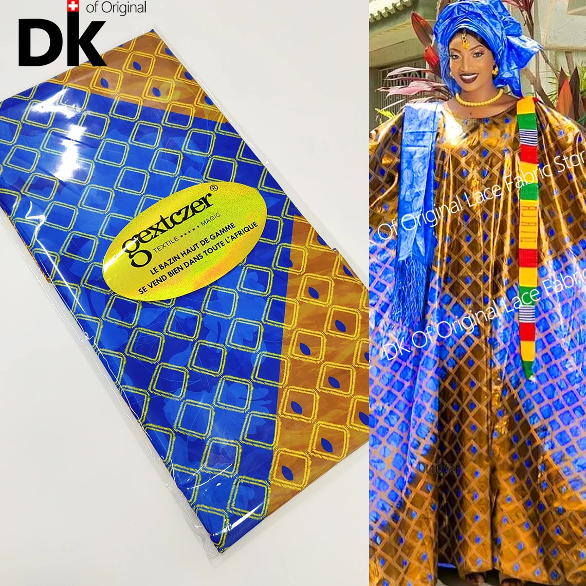 Model Bazin Riche Modele Thioup 2021 Mint Green Nigerian