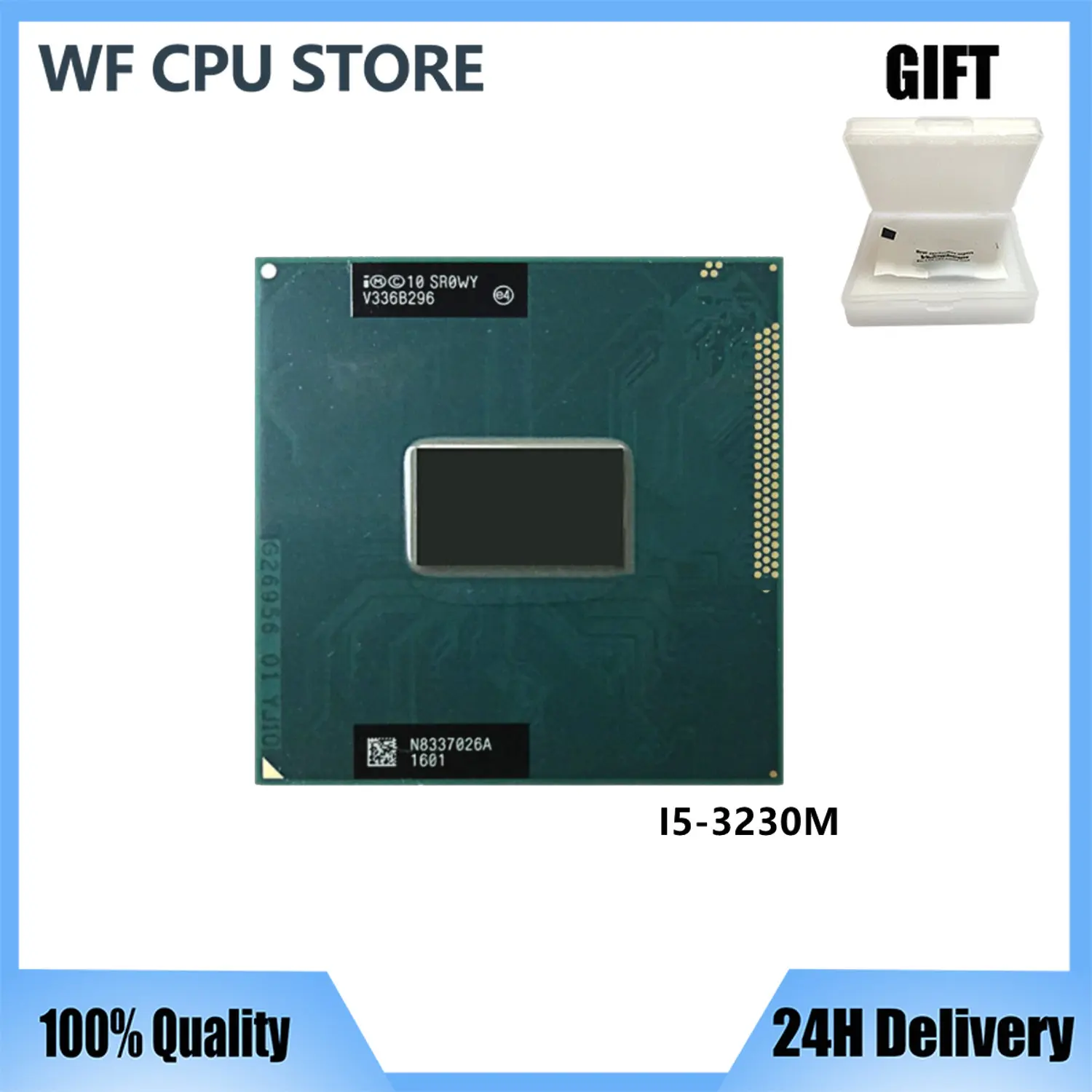 

Процессор Intel Core i5-3230M i5 3230M SR0WY, 2,6 ГГц, двухъядерный, четырехпоточный, 3 МБ, 35 Вт, разъем G2 / rPGA988B