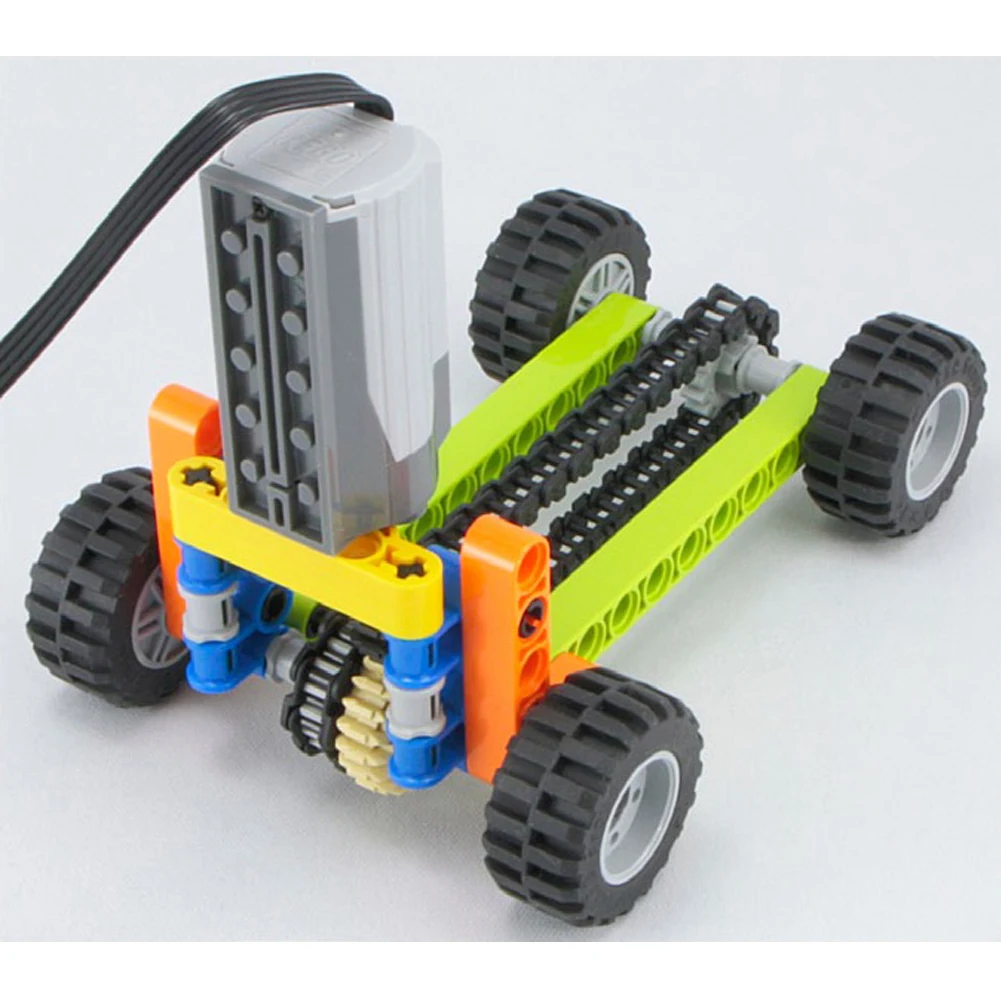 Technical Tracks and Wheels Set Legoeds-compatible Tracks Wheels Pack Gears Axle Set Tank Chain Crawler For 3711 3873 57518 88323 15379 14696