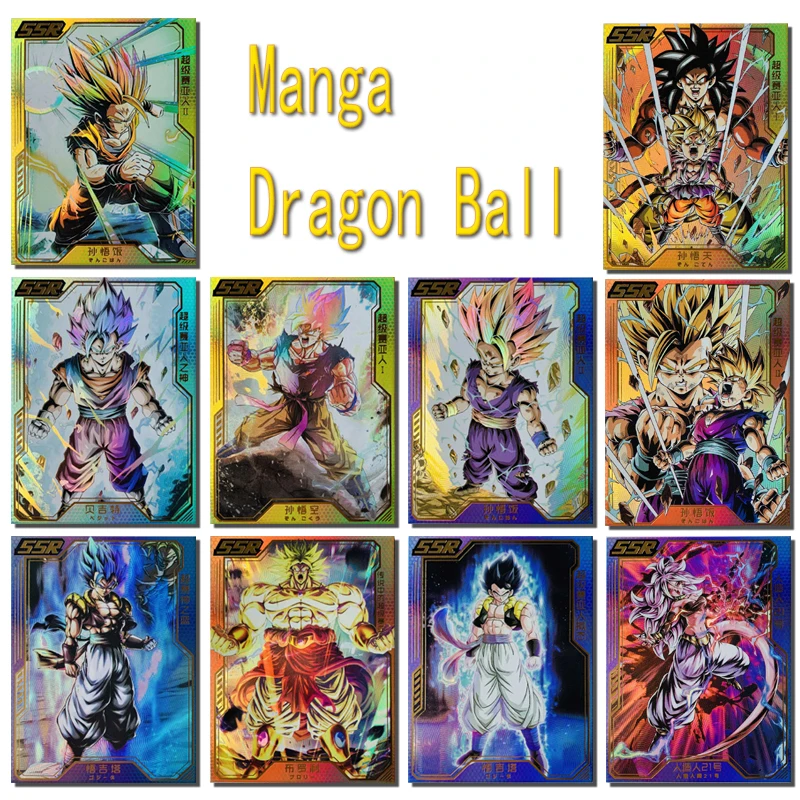 Карточка Dragon Ball Ssr Son Goku Gotenks Bejita Yonsei Android 21 аниме Vegetto Super Saiyan коллекция детских игрушек подарок на день рождения