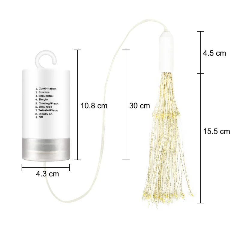 LED Explosion Star Copper Wire Light Colorful Light String Light Firework Light Dandelion Light Christmas Decor Light String New 6