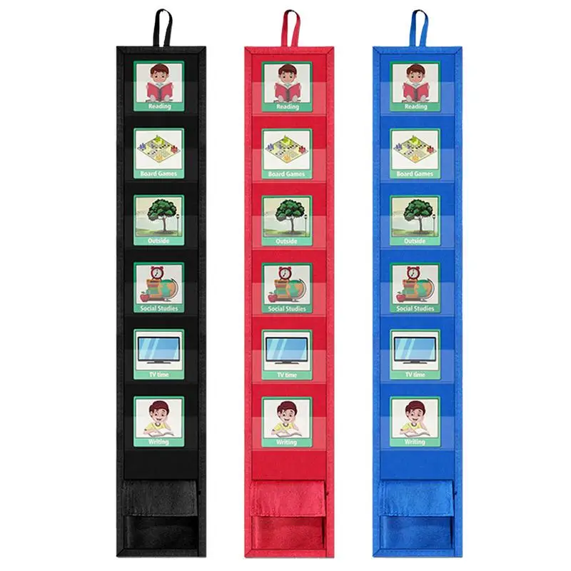 

Kids Visual Schedule Daily Routine Cards Home Chore Chart Good Habits Training Games Travel Schedule Pocket Chart Schedule