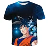 Japnan Anime Dragon Ball Z Top Kids Boy Print Short Sleeve O Neck T-shirt Tees Boys' Casual Clothes Tops Children Soft T-shirts 2