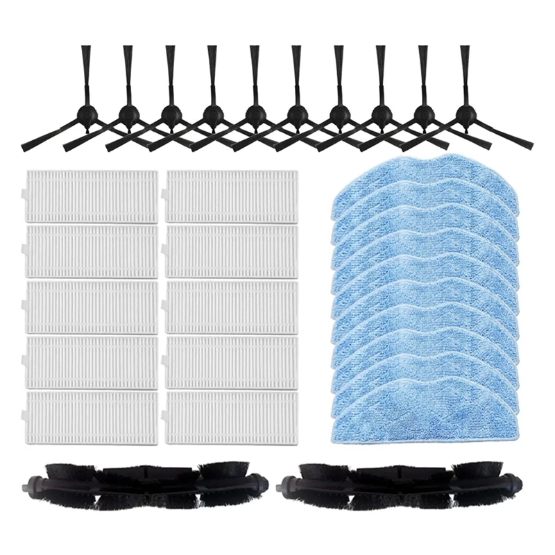 

For Honor Choice R2/R2 Plus Robot Vacuum Cleaner Roller Side Brush Hepa Filter Mop Cloths Rag Spare Parts Accessories Parts Kit