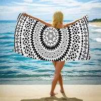 Microfiber Blanket Quick Drying Beach Towels, Oversized 31.5*63in Printing Towel, Super Absorbent Pool Swimming Towel Blanket, 5