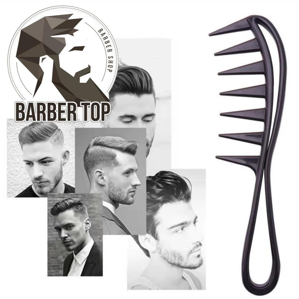 Hair Cutting Comb Anti-tangle Brushes Professional Men Oil Head Hairstyle Haircut Combs Detangling Wide Teeth Combs