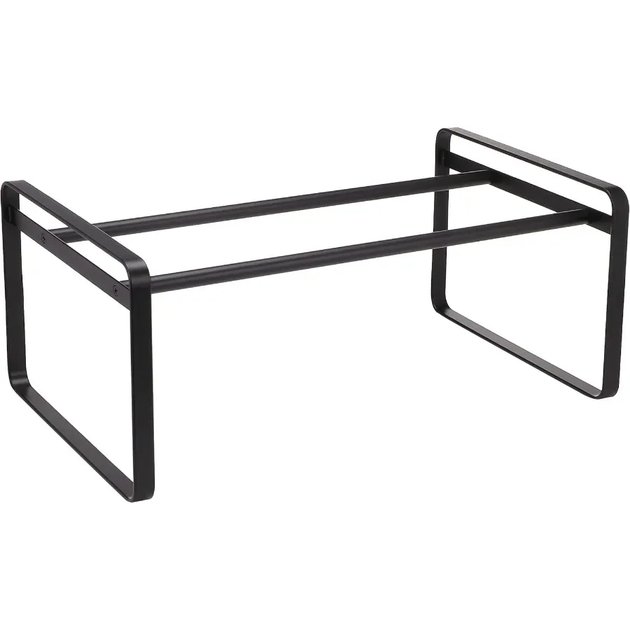 Home Adjustable Shoe Rack Spacesaving Storage Solution Steel One Size Black