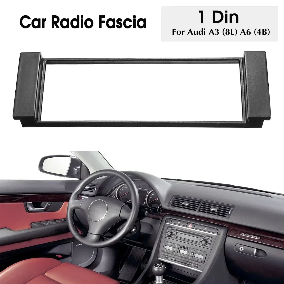 Car Fascia Stereo Audio Radio Plate Panel Dash Frame Fascas Sostituzione Per Audi A3 8L A6 4B Scudo