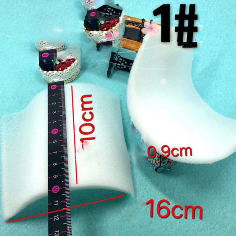 High Quality Large Size Thickness 9mm 14mm 18mm Non Cloth Sponge Shoulder Pad Sewing Suit Coat Windbreaker Shrug Shoulder Pad