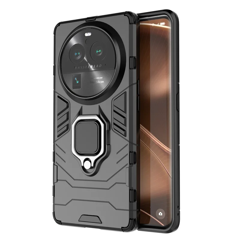 Durable Armor Ring Rubber Silicone Protective Case