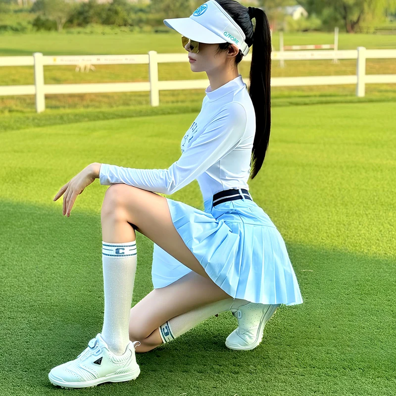 Autumn New Golf Women's Long Sleeved Slim Fit and Wear-resistant High-quality Versatile Temperament Outdoor Leisure Sports Set