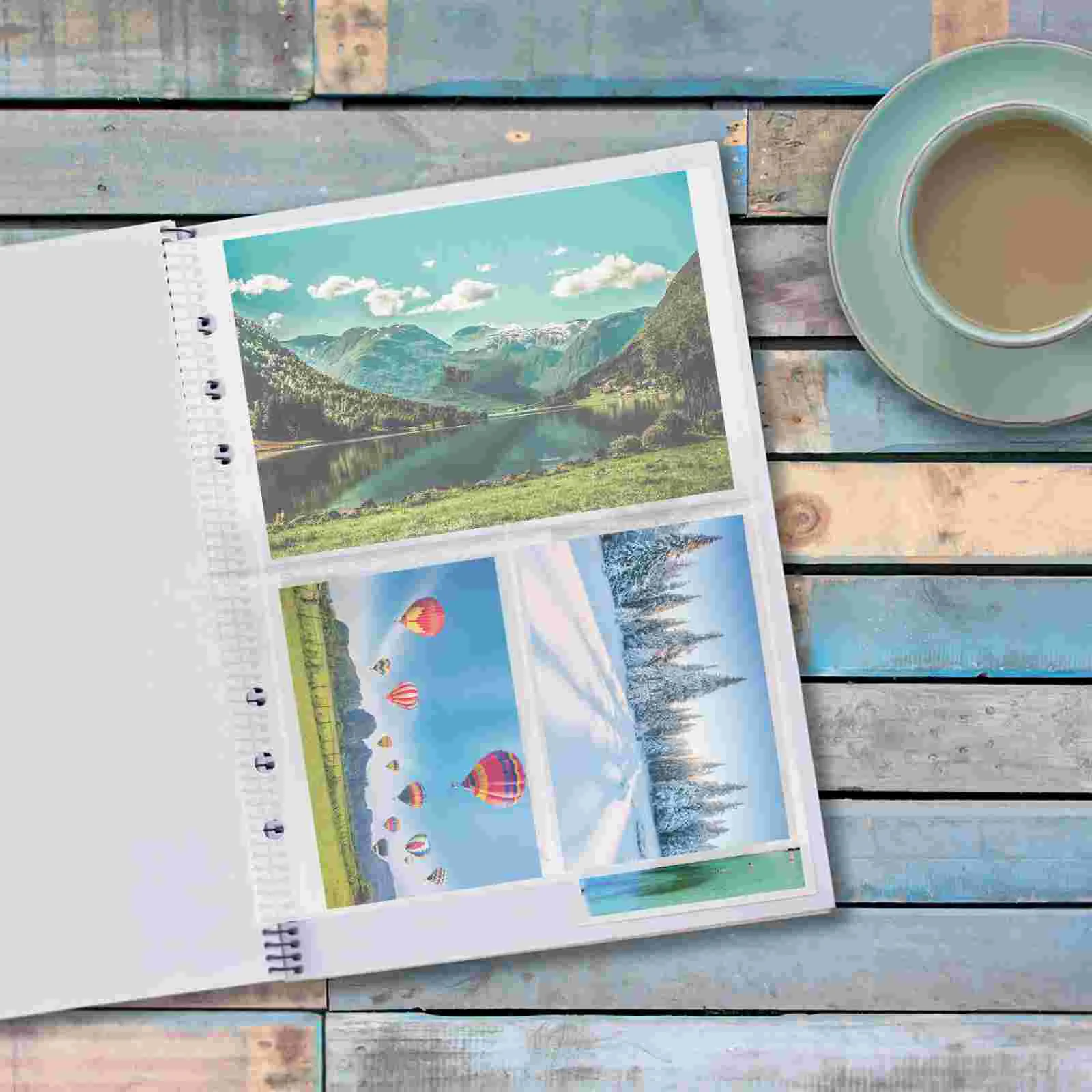 

3 Books Multi-grid Loose-leaf Inner Core Photo Album Clear Pages Supplies Replacement Binder Inserts Card Sleeves