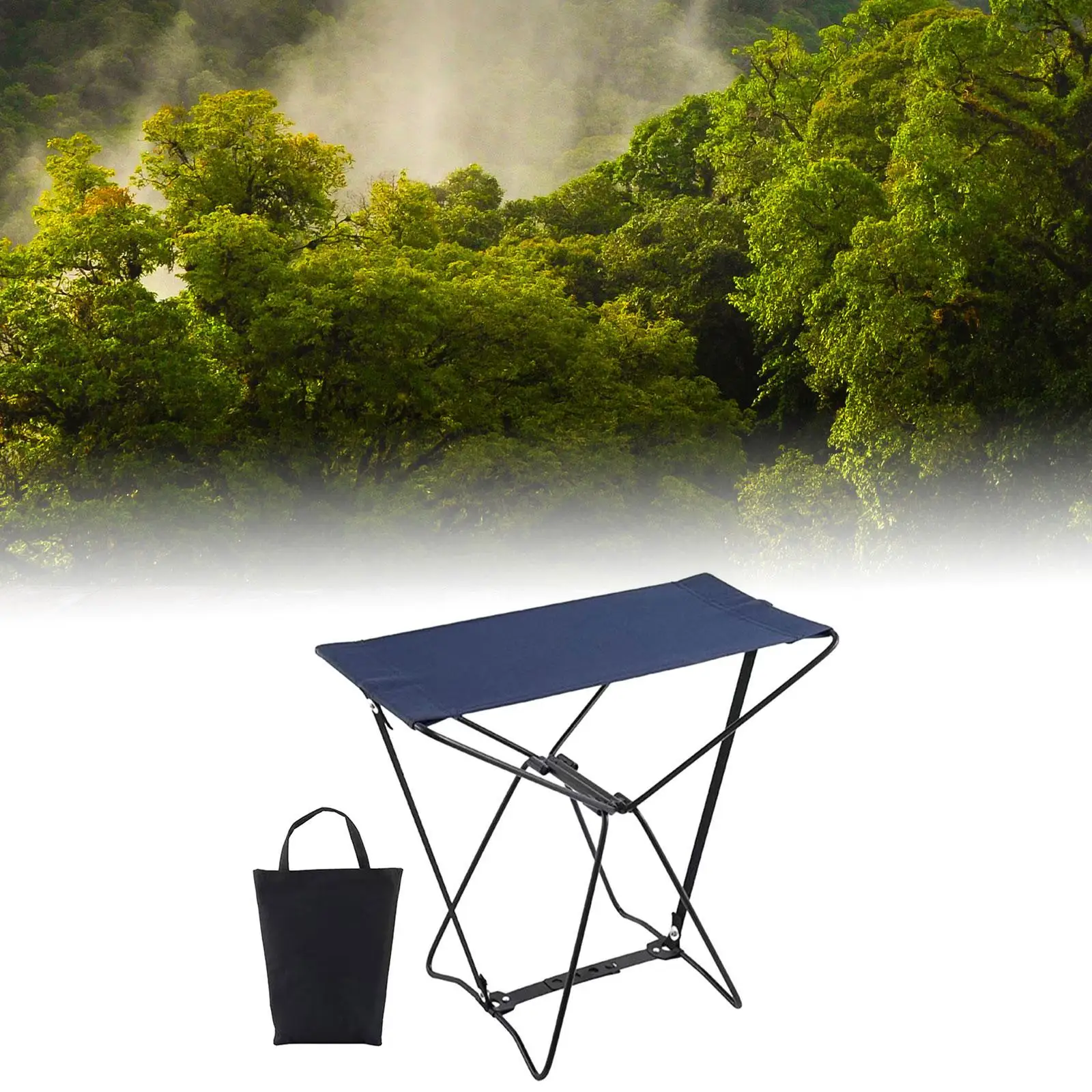 Folding Stool Camping Chair Portable Fishing Chair for Hiking Patio Backyard