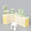 Cash Register Dollhouse Miniature Cashier Checkout Lollipop Snack Rack Mini Cashier Counter Toys Reusable Simulation 5