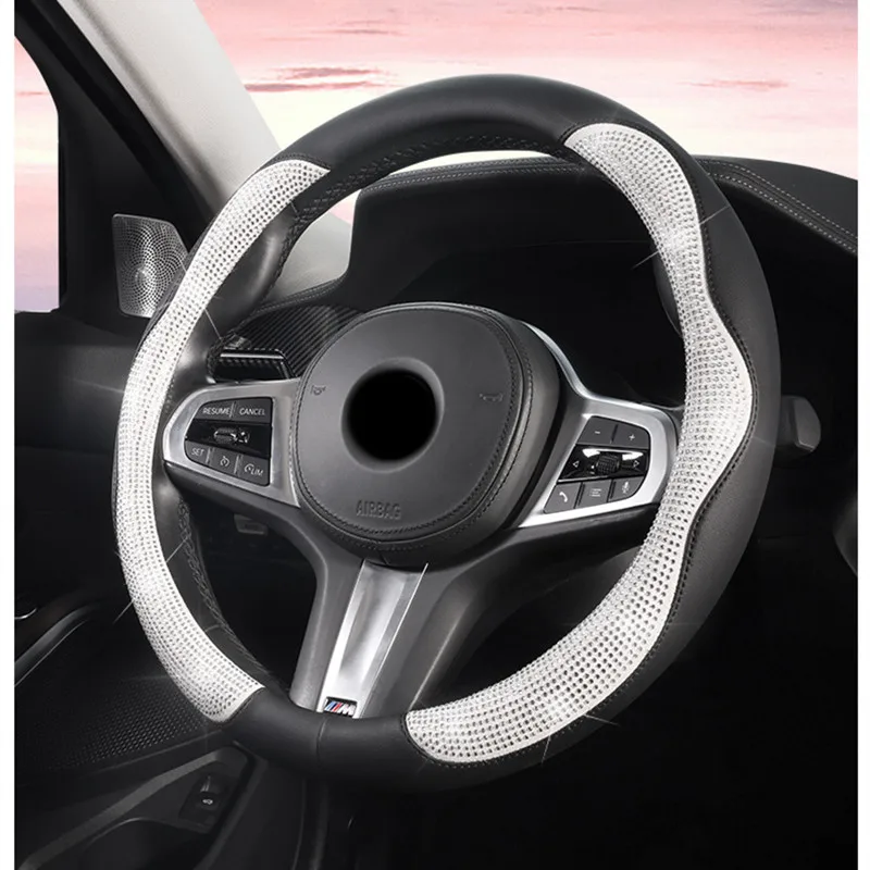 Sparkling Diamond Steering Wheel Cover 3