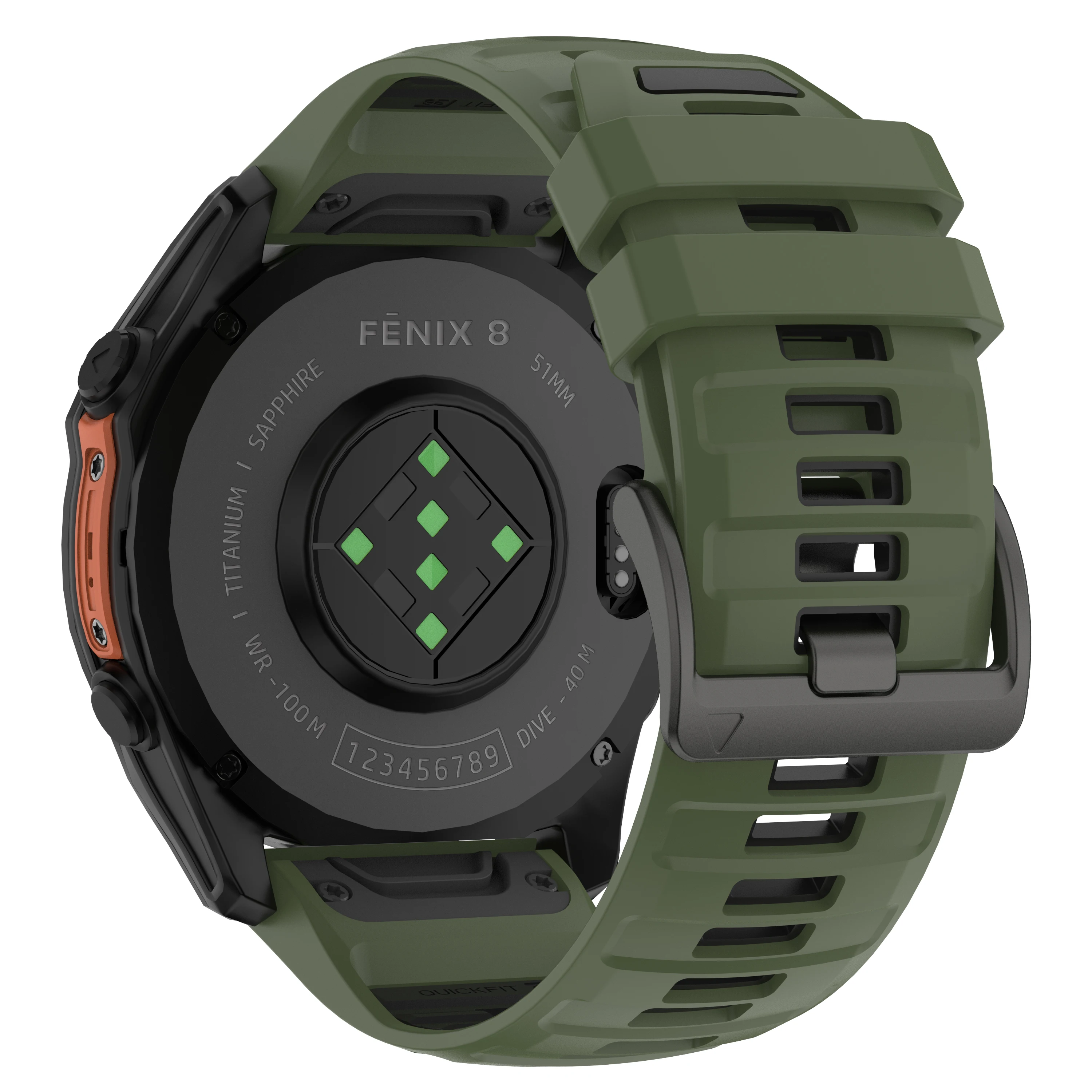 Premium QuickFit Silicone Watchband - 26mm & 22mm Adjustable Strap