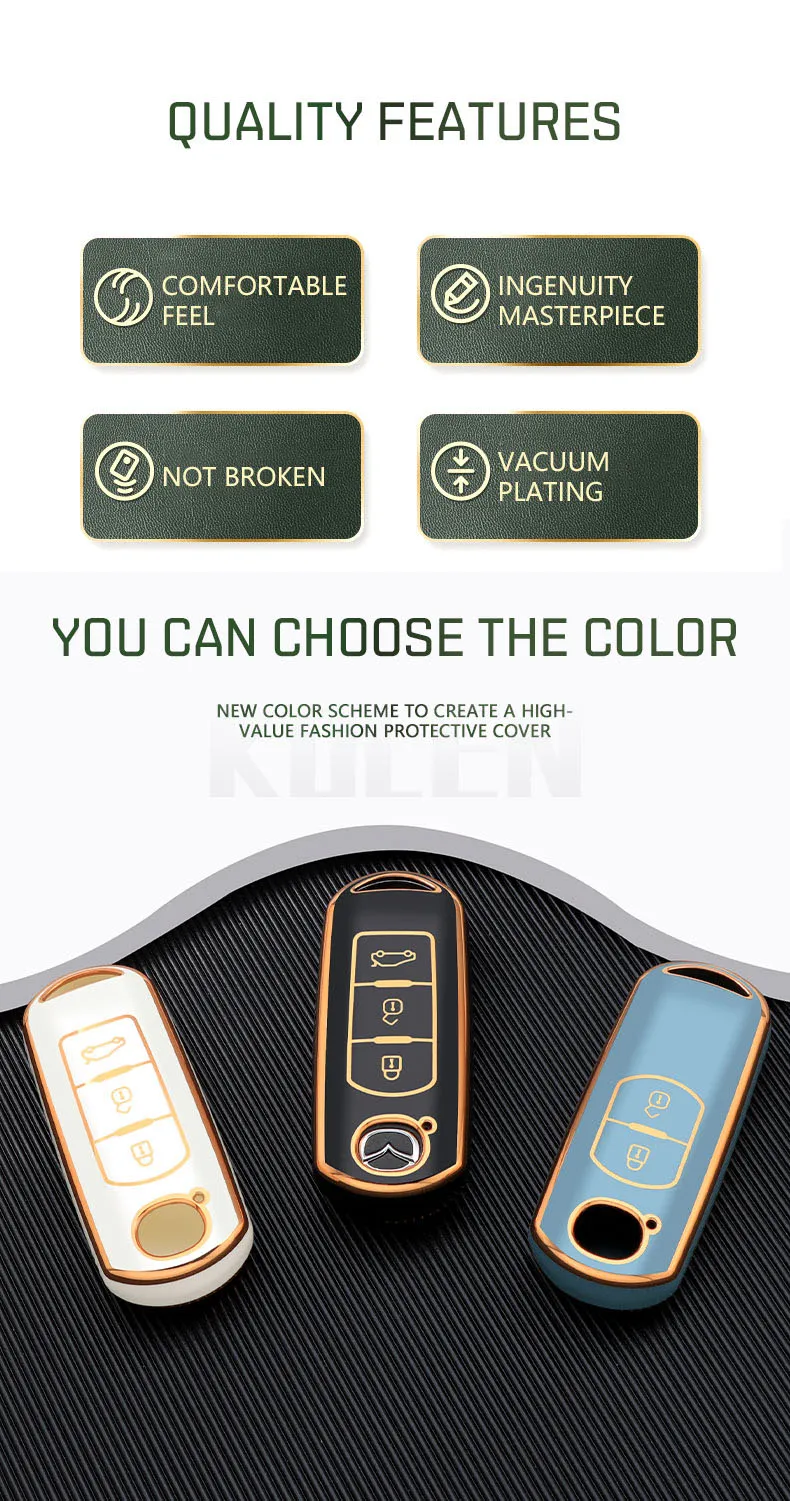 TPU Copertura Della Cassa Chiave Dell'automobile Borsette Fob Per Mazda 2 3 5 6 Alexa Atenza Demio BL BM GJ CX30 CX3 CX-3 CX5 CX-5 CX8 CX-8 CX9 MX5 RX8 CX-9 - S55e42e9471b64c219e3d513b38d42c9fO