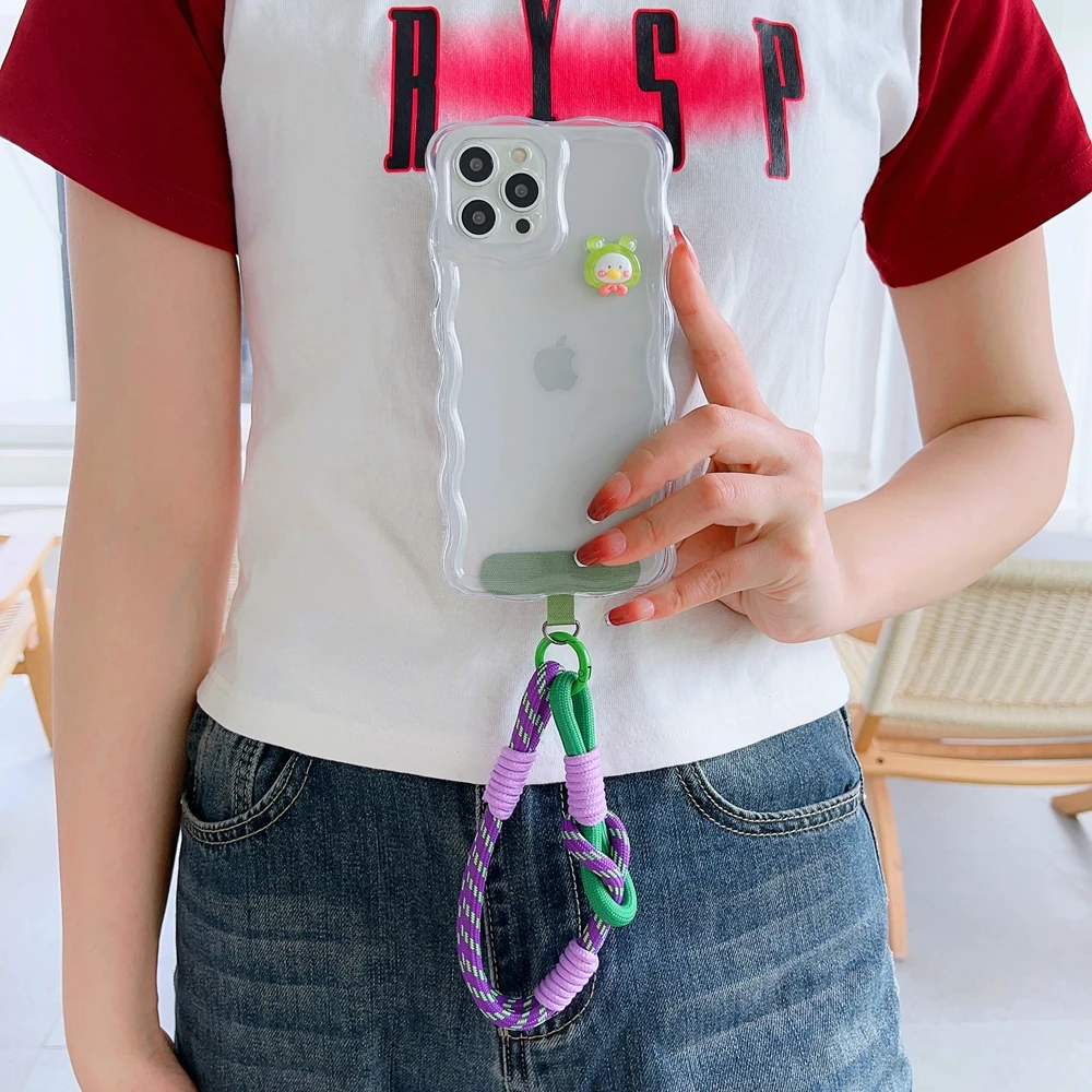 New Braided Mobile Phone Lanyard Strap Hanging Chain Ring Cord