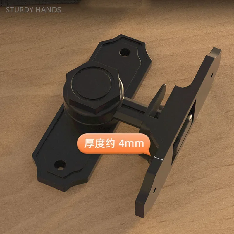 Glow-in-the-dark Door Clasp Zinc Alloy 90/180 Degree Dual-purpose Door Lock Home Barn Sliding Latch Indoor Safety Bolt