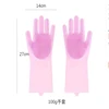 Pet Grooming Gloves Dog Cat Bathing Cleaning Glove Shampoo Scrubber Clean Soft Silicone Hair Removal Glove Hand Skin Protection 6