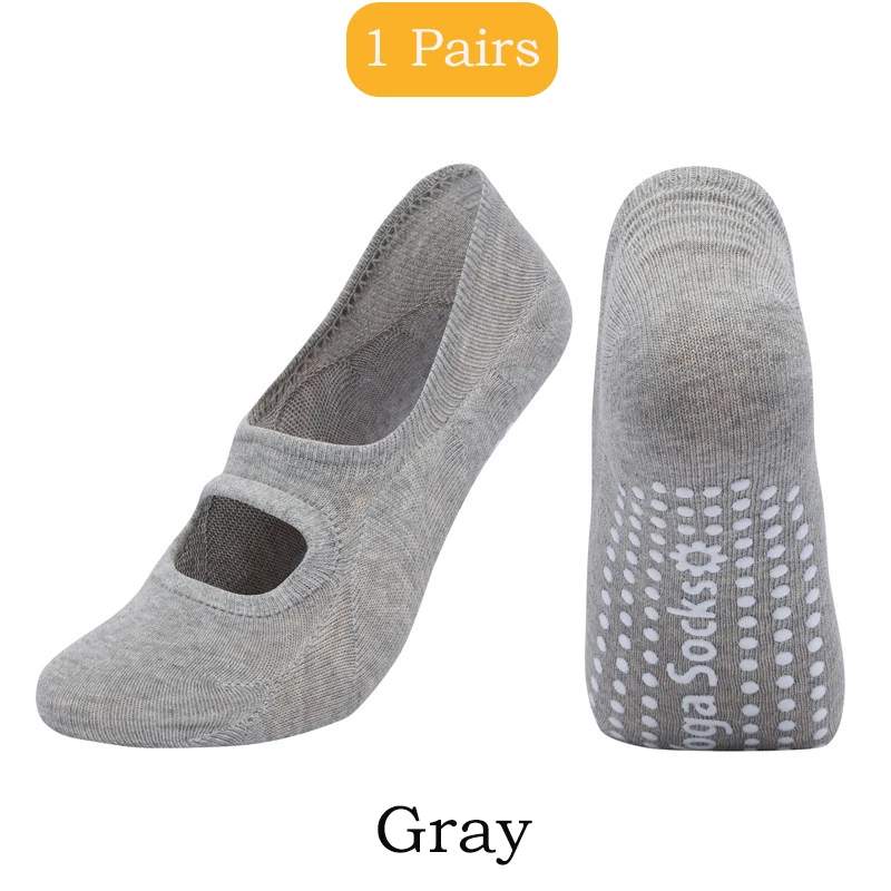 2 أزواج اليوغا الجوارب للنساء القطن سيليكون المضاد...