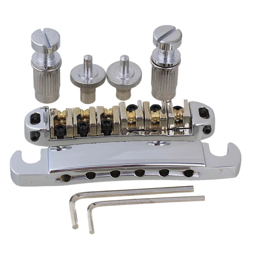 CR Locking Roller Tune-O-Matic TOM Bridge/Tailpiece For Electric Guitar