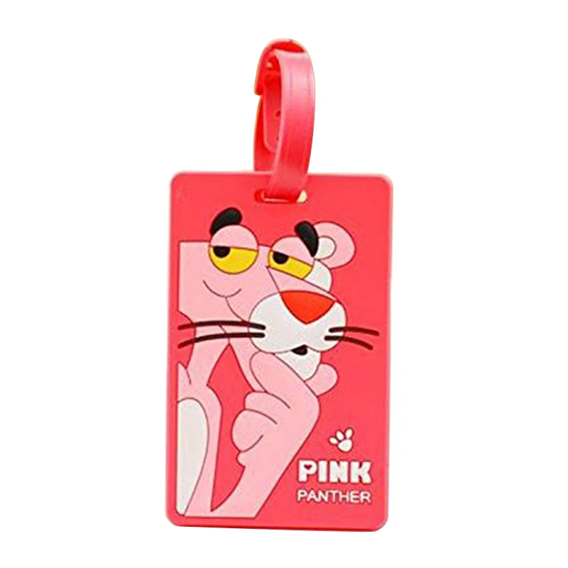 Travel Accessories Suitcase Luggage Tags Cute Cartoon Luggage Label Silicon Plastic Suitcase ID Address Holder Bus Card Cover,luggage tag