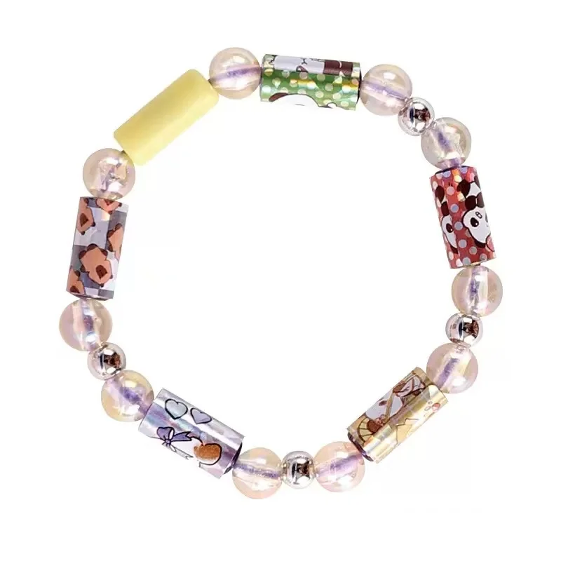 DIY Creative Sticker Bracelet Kit - Bead and Stationery Craft Set