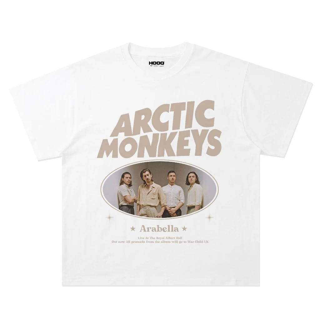 Cowes Band Arctic Monkey Large Vintage Cotton High Quality Unisex