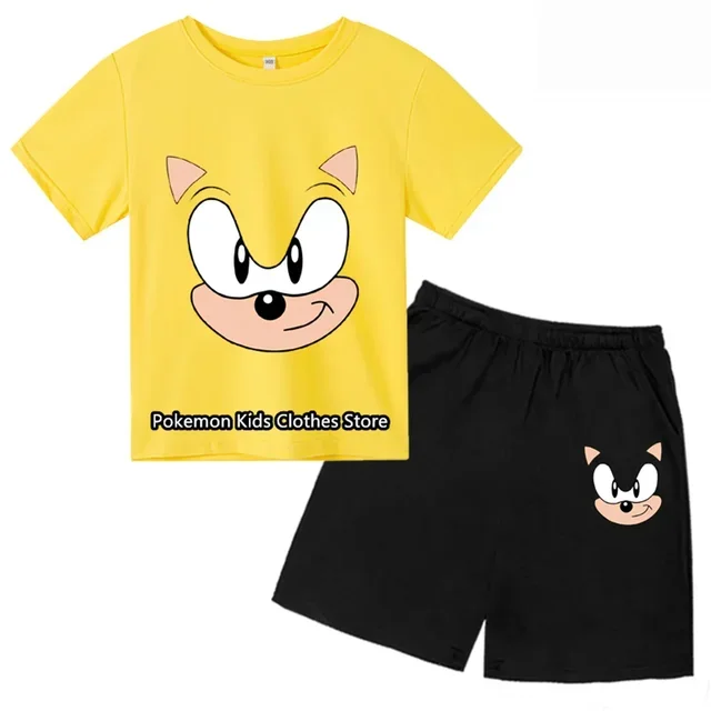 thumbnail image 1 of Nueva camiseta de Mario Sonic para niños, niñas y adolescentes, camisetas de manga corta de verano, camisetas casuales para niños, conjunto de camisetas de Mickey Mouse, 1 of 5