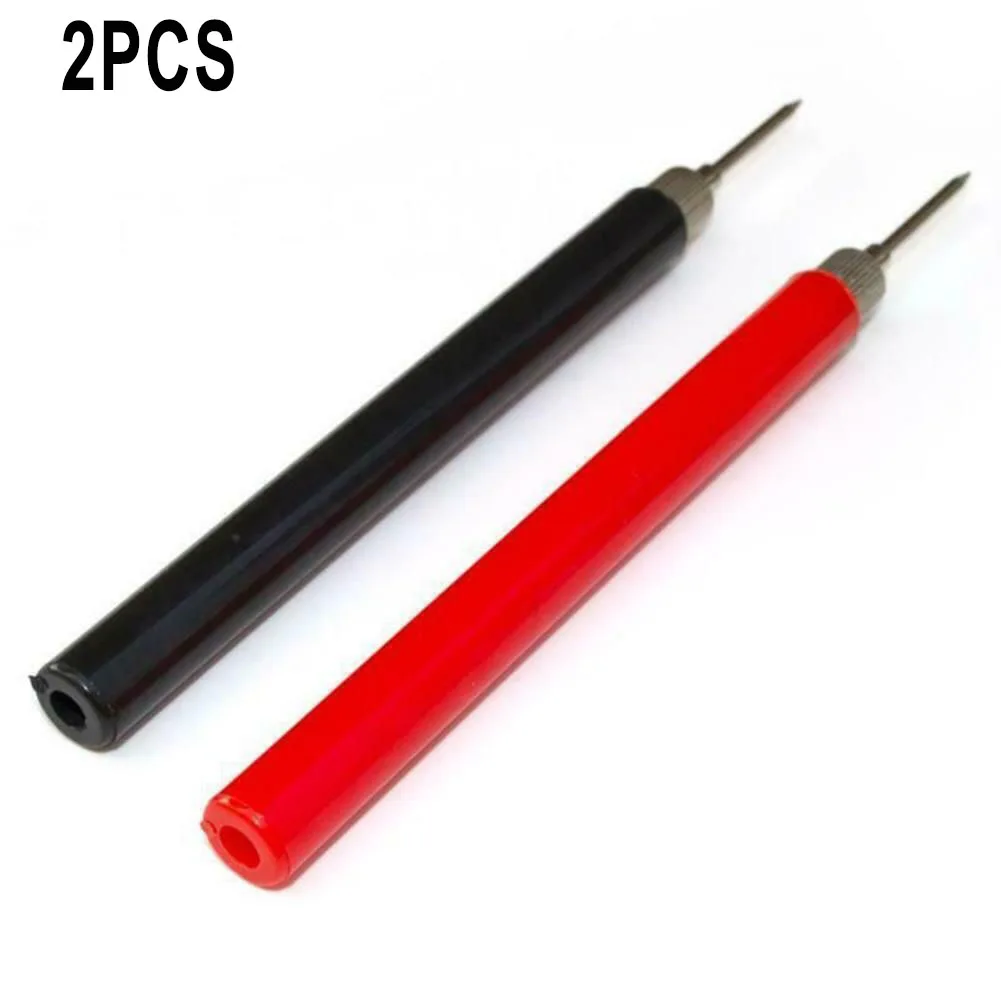 

2 PCS Multimeter Spring Test Probe Tips Insulated Test Hook Wire Connectors Test Probe Test Leads Test Needle 128mm