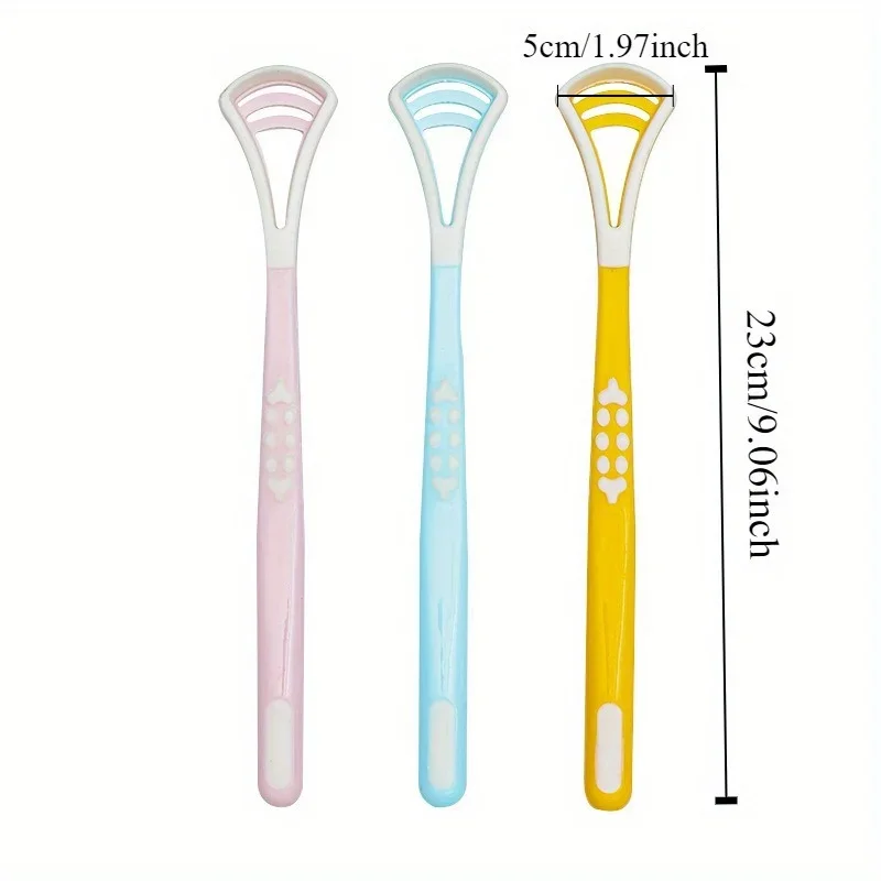 1pc Dual effect silicone tongue scraping brush, tongue coating brush, coating cleaning toothbrush