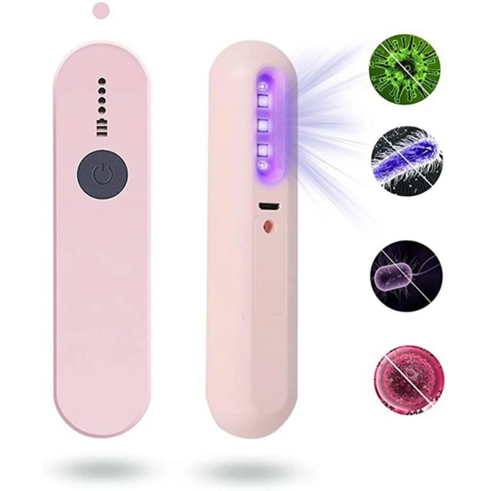 Portable Sterilizer UVC Sanitizer Lamp 10s Fast Disinfection USB Rechargeable Ultraviolet Sterilization Stick For Home Traveling