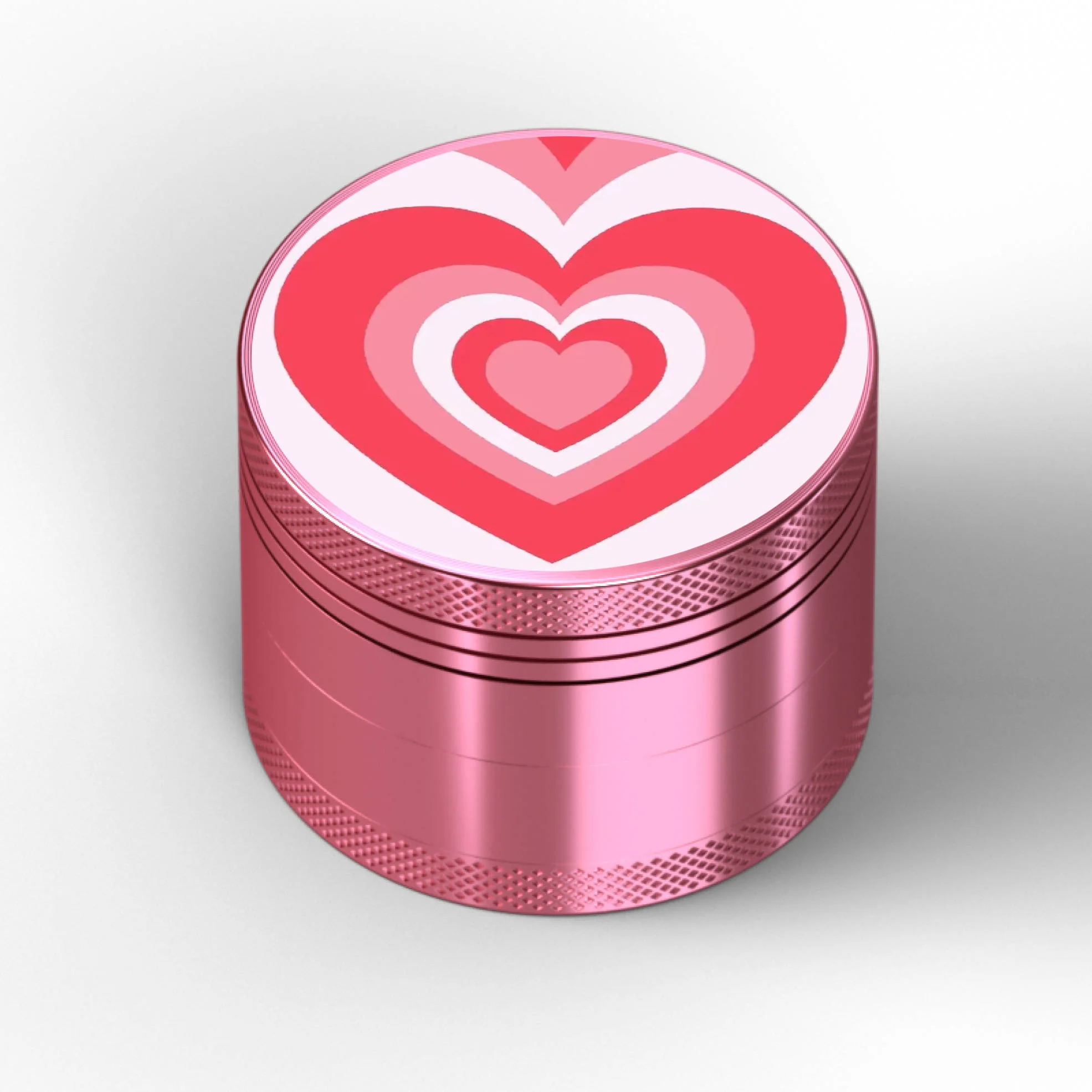 NEW Pink Grinder For Girls LOVE Heart 40MM Grinder Machine Spices Grass
