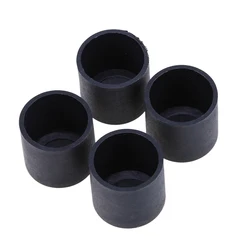 4pcs Round Silicone Chair Leg Caps Non-slip Table Foot Dust Cover Floor Protector Pads Pipe Plugs Furniture Leveling Feet