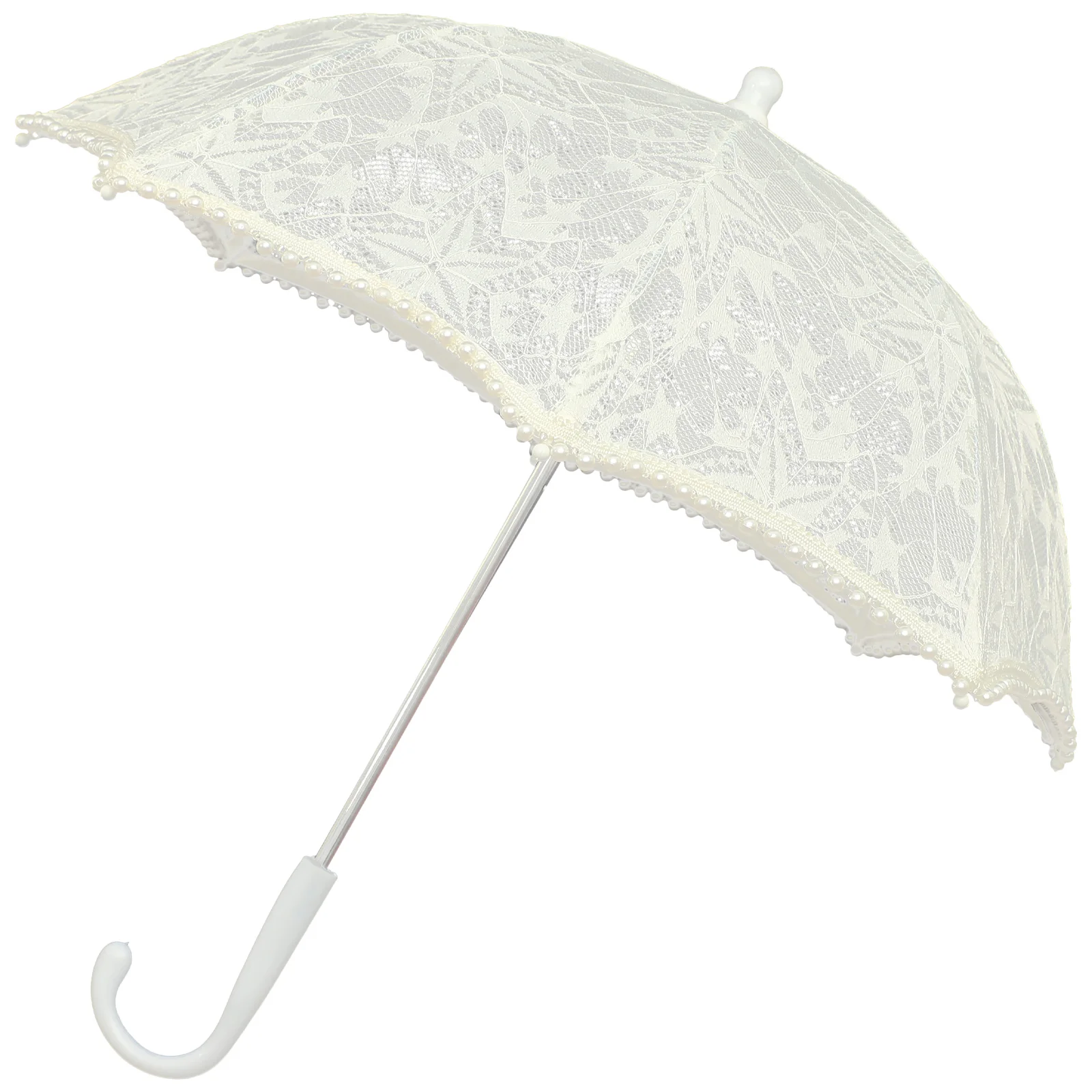 

Handheld Parasol Bride Parasol Dance Lace Umbrella Decoration Wedding Accessories White Princess Wedding Bride Lace Umbrella