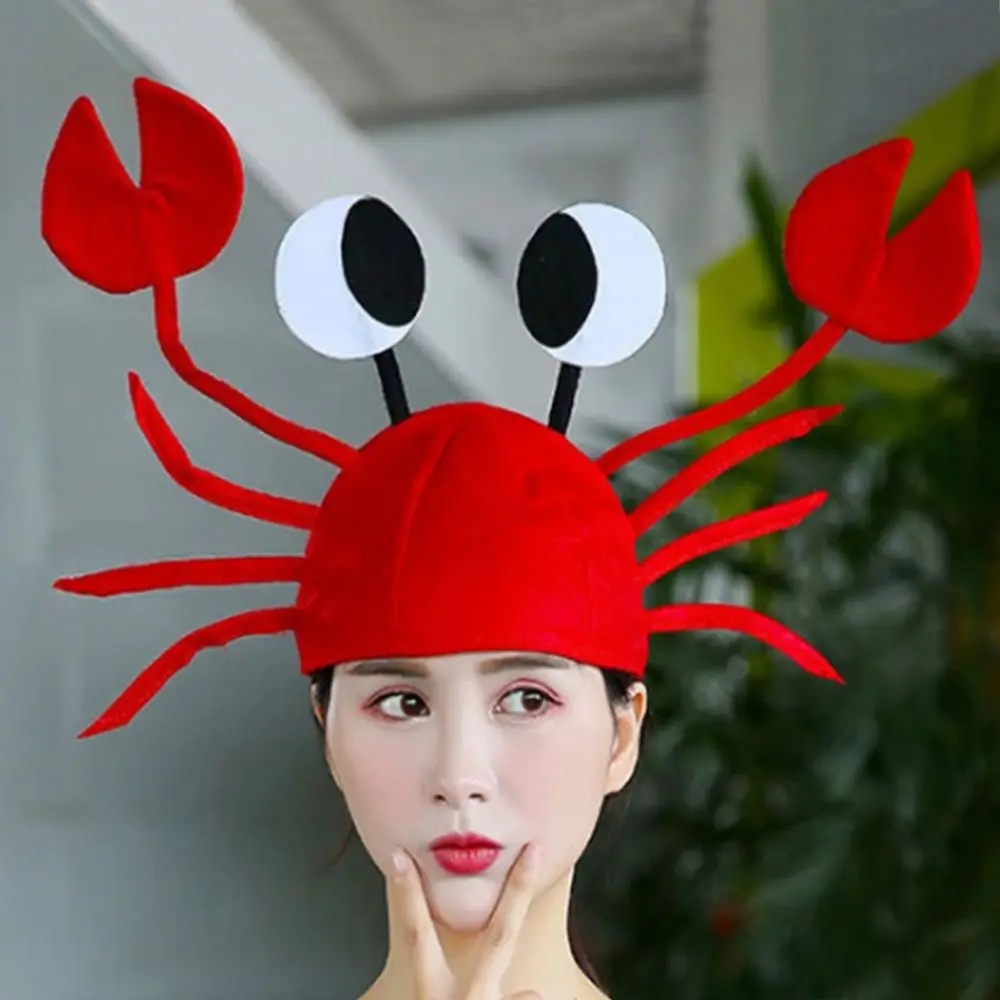 재미있는 공연 소품 코스프레 펠트 바다 동물 모자 게 모자 파티 액세서리