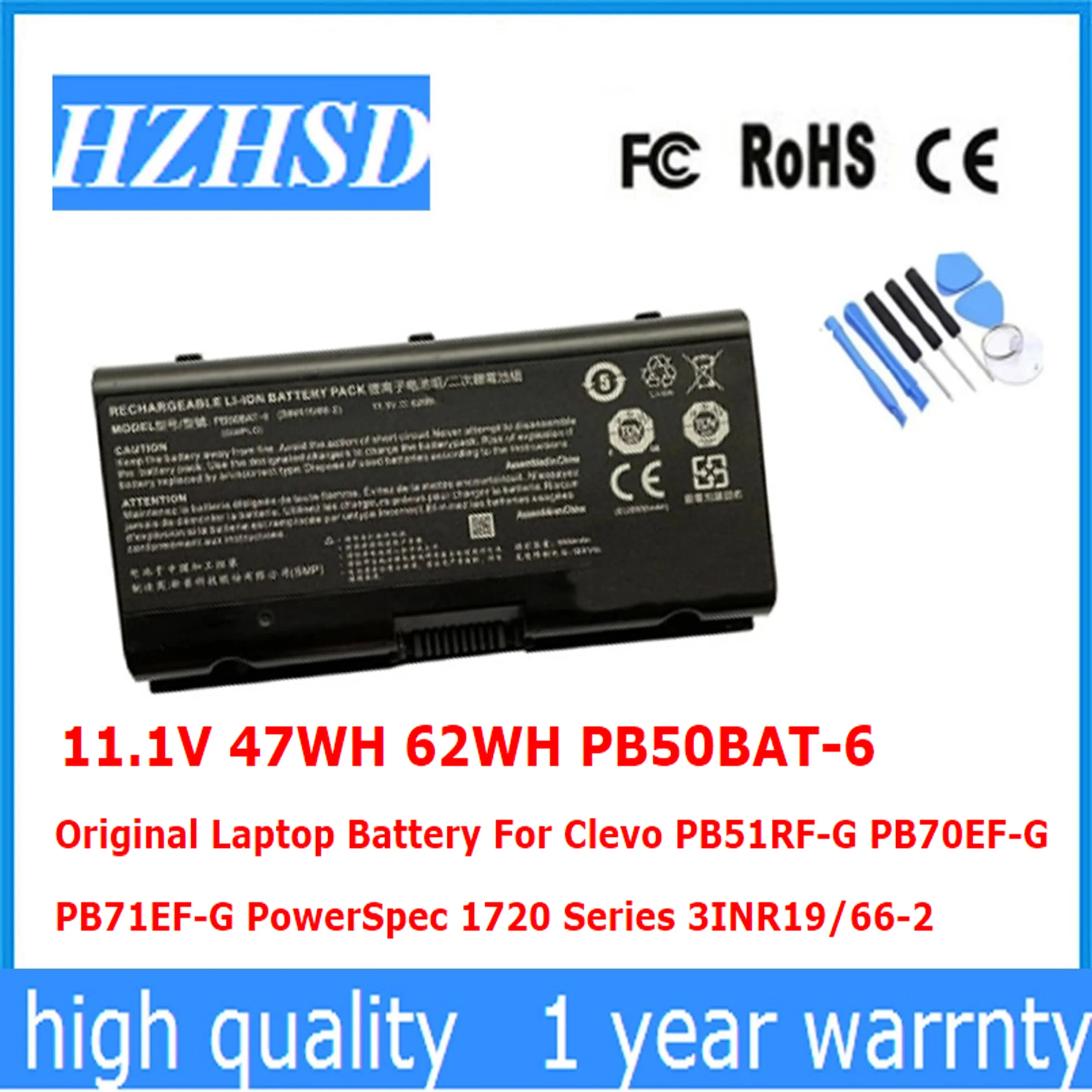 10.8V 47WH 11.1V 62WH PB50BAT-6 Original Laptop Battery For