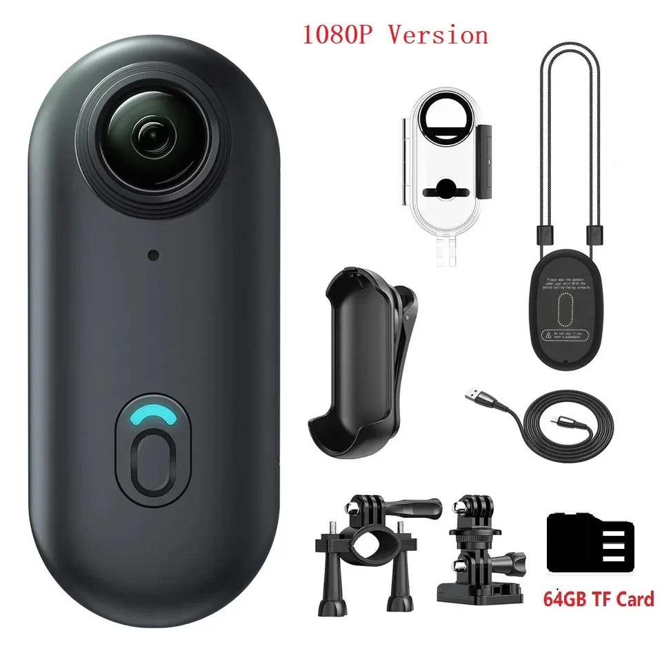 4K Thumb Action Camera, HD Sports Camera, Digital Image Stabilization, Automatic