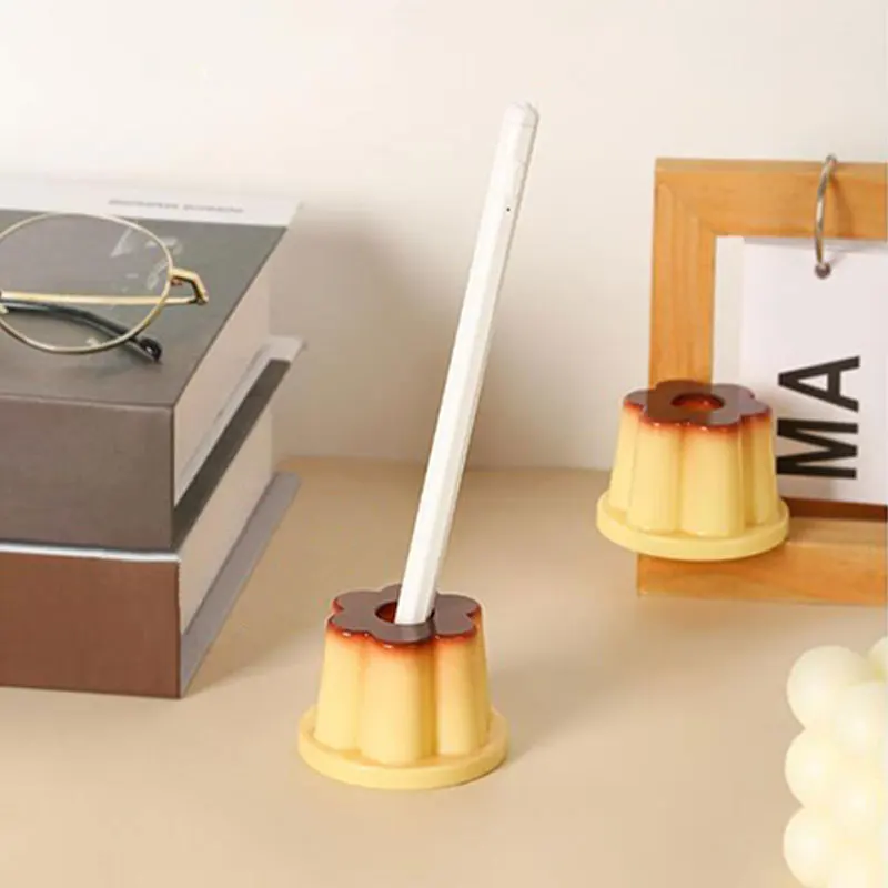 Cute Pudding Pen Cartridge Creative Desktop Decoration Supplies Girl Heart Ornaments Convenient And Good-looking pen holder pen and brush holder desk organizer desk storage rack