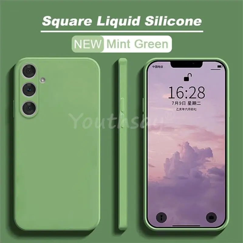 Liquid Silicone Phone Case with Plain Rubber TPU Protector – Enhanced Protection Cover