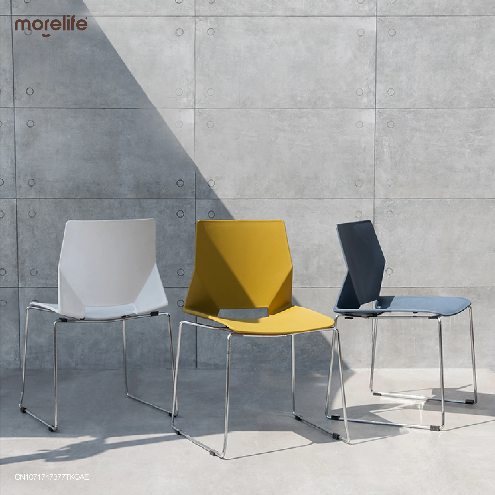 

Backrest Plastic Dining Chair Postage Modern Style Iron Leg PC Office Chair Outdoor Chair Dressing Stool Dining Room Stool Chair