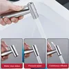 Handheld Bidet Sprayer Set 304 Stainless Steel Spray Gun Shower Handheld Toilet Bidet Faucet Sprayer Shower Nozzle Self Cleaning 3