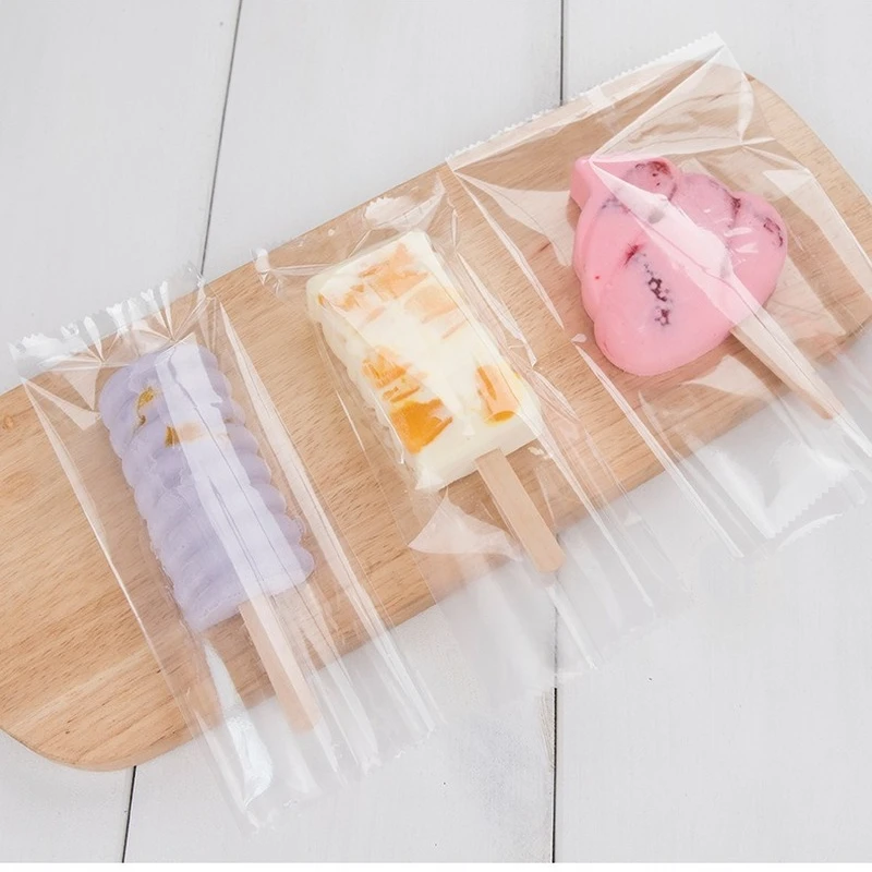 120 PCS Sacs Popsicle,Pochettes Popsicle Moule,Sacs De Sucettes Glacées,Ice Pop Pouch,avec Entonnoir Inclus, Pour Yaourt, Bonbons Glacés, Glaces Party Favors