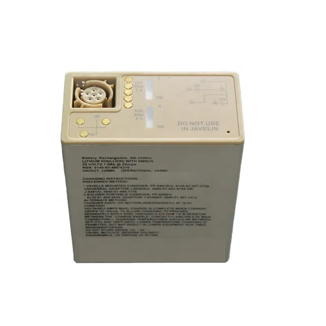 

lithium ion BB-2590 battery with power connector sc-c-179495 PTO-2590 Excellent low temperature discharge performance